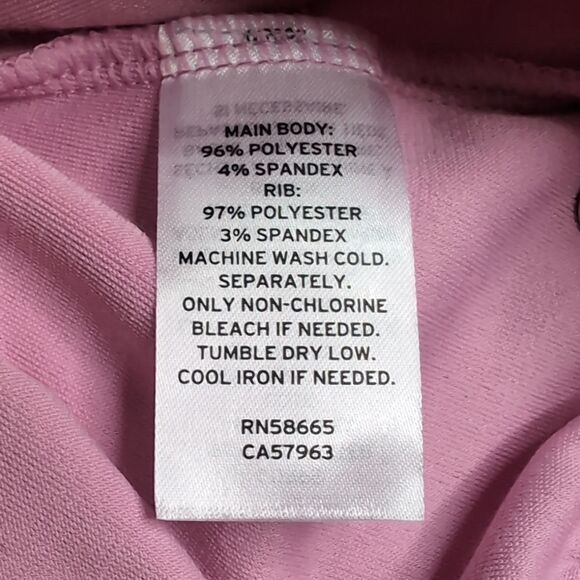 Zella Girls XL (14/16) Pink Long Sleeve Velour Sweat Shirt, NEW - Picture 8 of 9